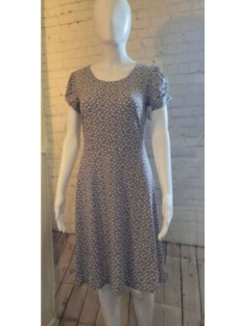 ✨ Lark & Ro Women's Navy & White Floral Dress Size 4 NWT